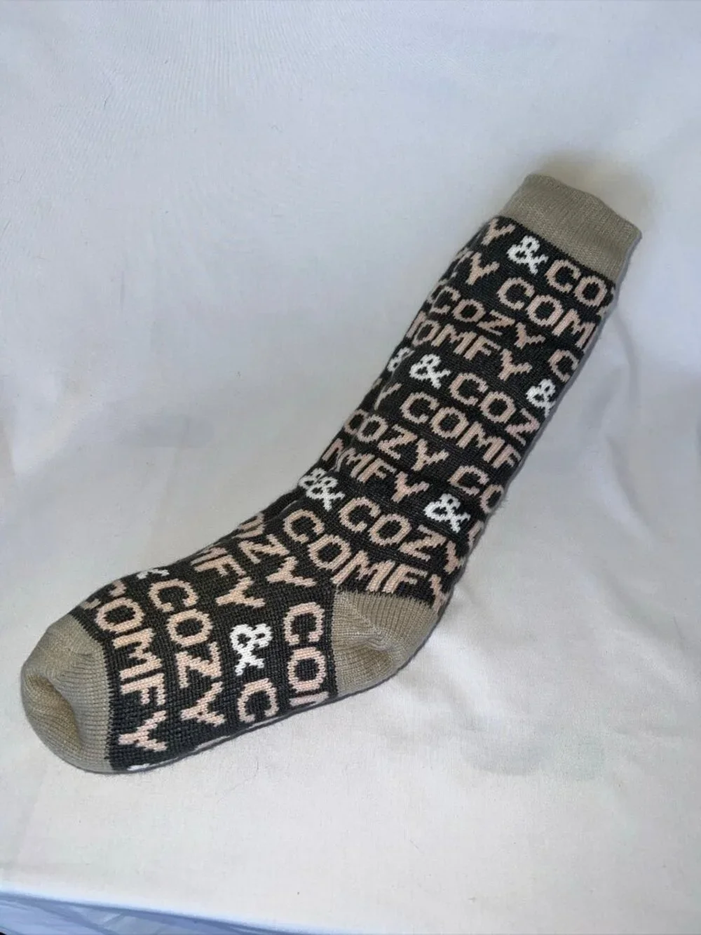 Sherpa Slipper Socks, Calf Height, one size